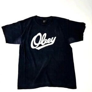 OBEY Propoganda Black Tee Shirt - L